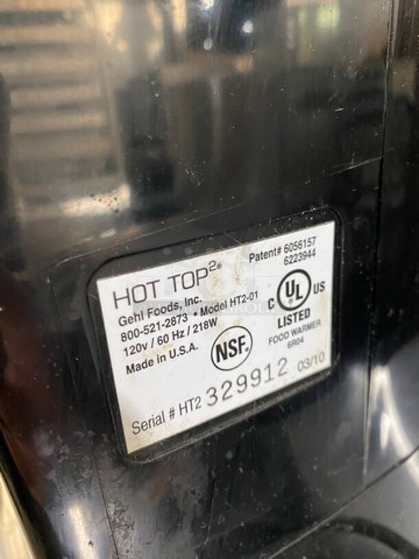 Gehl Foods Commercial Countertop Hot Cheese/ Chili Dispenser! Model: HT201 SN: HT2329912 120V - Image 5 of 7