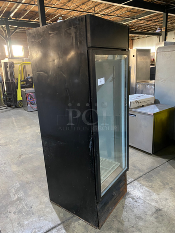 Beverage Air Metal Commercial Single Door Reach In Cooler Merchandiser! With View Through Door! With Poly Coated Racks! NOT TESTED! Model: MT23 115V 60HZ 1 Phase - Image 2 of 8