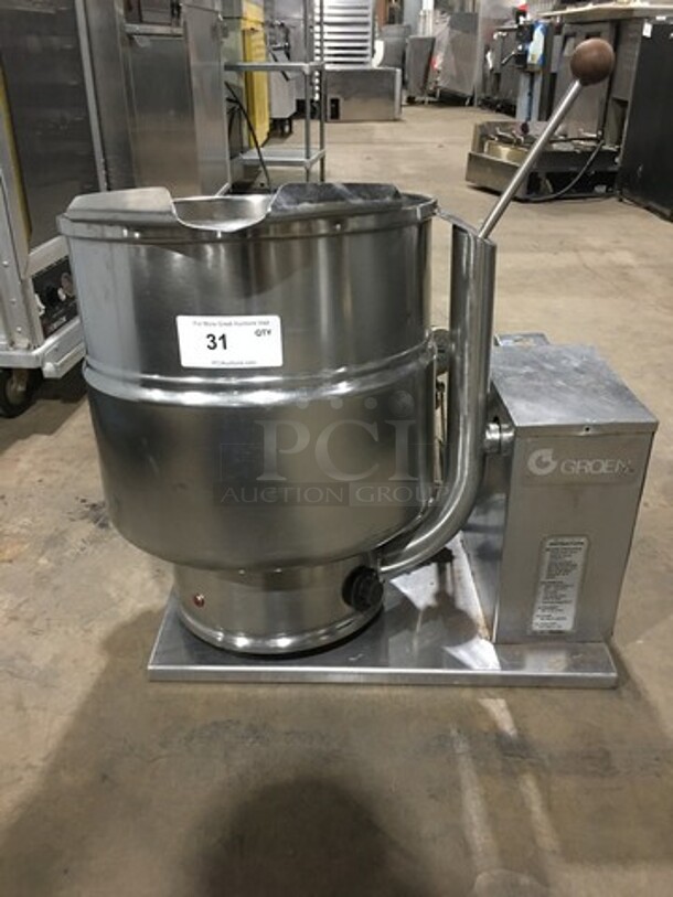 WOW! Groen Commercial  Self Contained Jacketed Tilting Soup Kettle! All Stainless Steel! Model: TDB740 SN: 36521
