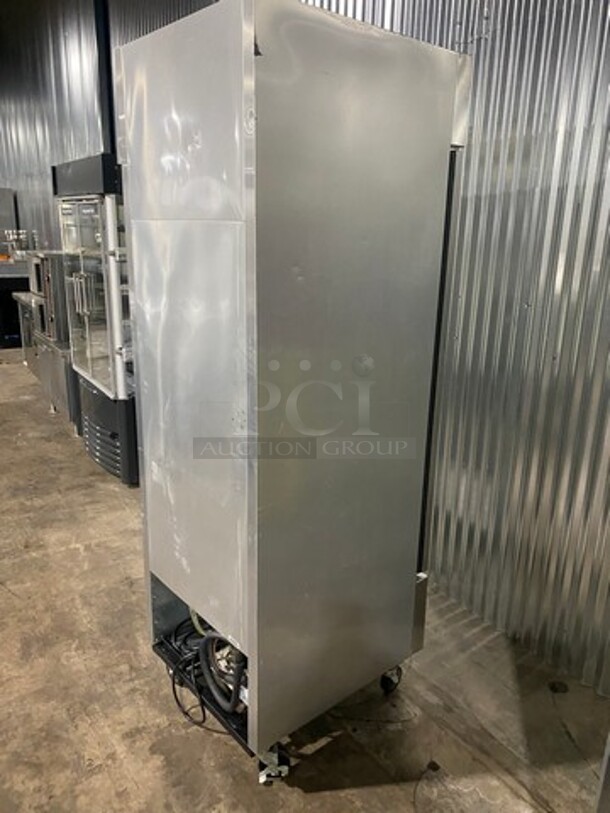 True Commercial Single Door Reach In Refrigerator! With Poly Coated Racks! All Stainless Steel! On Casters! Model: T23 SN: 5279908! 115V 60HZ 1 Phase!
 - Image 4 of 10