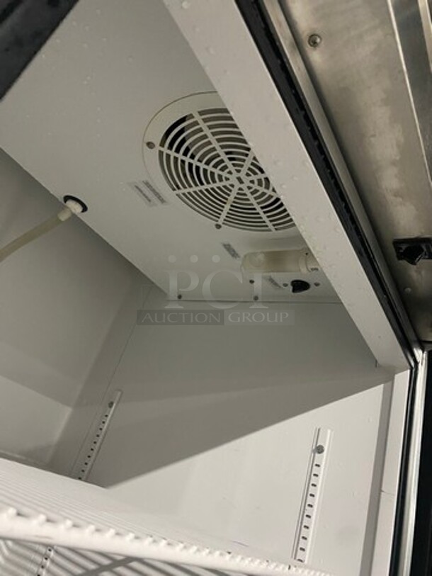 True Commercial Single Door Reach In Refrigerator! With Poly Coated Racks! All Stainless Steel! On Casters! Model: T23 SN: 5279908! 115V 60HZ 1 Phase!
 - Image 7 of 10