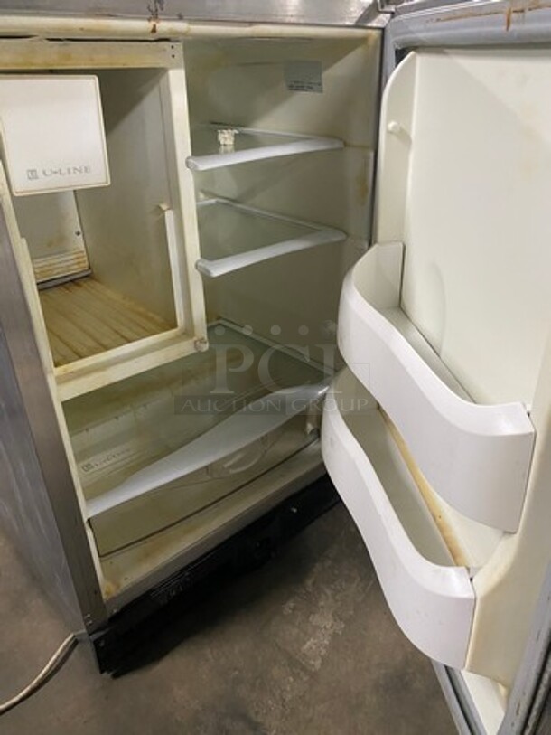 Uline Commercial Countertop Single Door Reach In Refrigerator/Freezer! All Stainless Steel! - Image 5 of 9