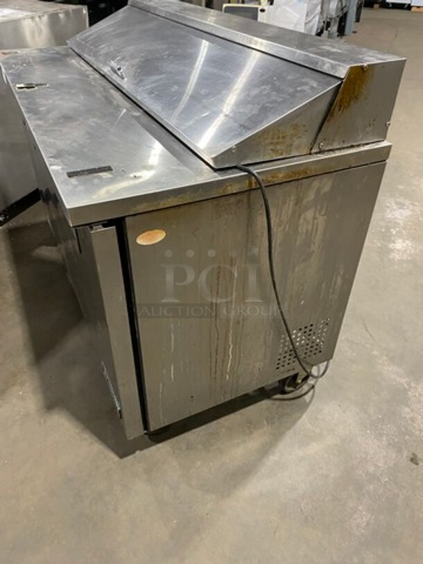 True Commercial Refrigerated Sandwich Prep Table! With 2 Door Underneath Storage Space! All Stainless Steel! On Casters! Model: TSSU6016 SN: 5181830 115V 60HZ 1 Phase - Image 2 of 9