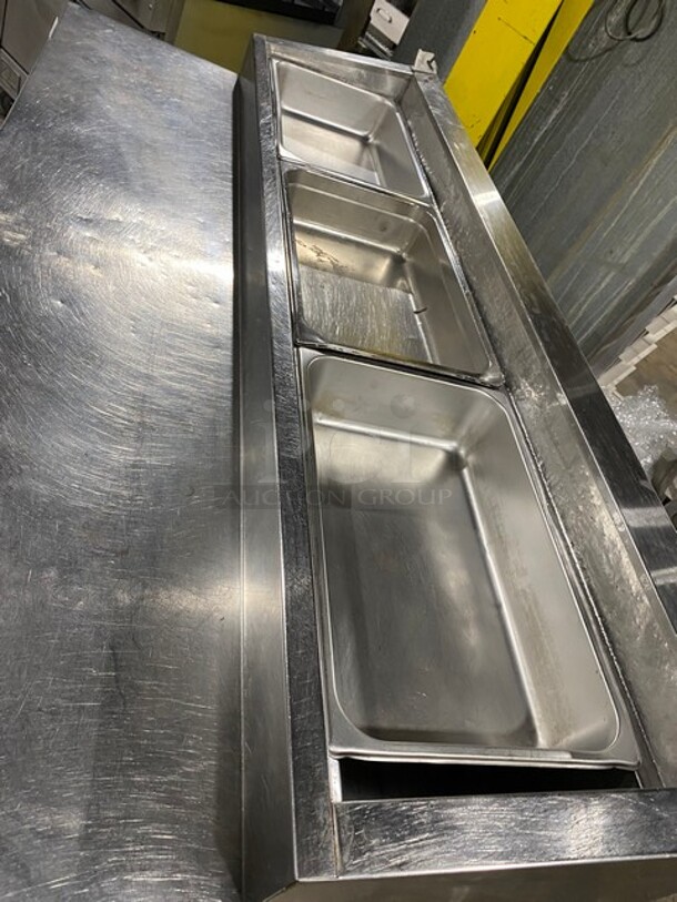 Randell Commercial Refrigerated Pizza Prep Table! With Double Doors Storage Space Underneath!  All Stainless Steel! On Casters! Model: 8268N 115V 60HZ 1 Phase - Image 7 of 9