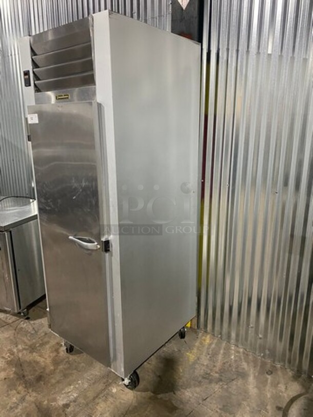 Traulsen Commercial Single Door Reach In Freezer! With Poly Coated Racks! All Stainless Steel! Model: G12011 SN: T41822L06! 115V 60HZ 1 Phase! On Casters! - Image 2 of 10