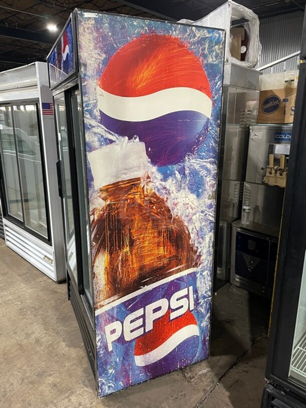 True Commercial Double Glass Sliding Door Reach In Refrigerator Merchandiser! With Poly Coated Racks! 115V 1 Phase! Model: GDM-37 PE57222 SN: 1-2316239! - Image 2 of 8