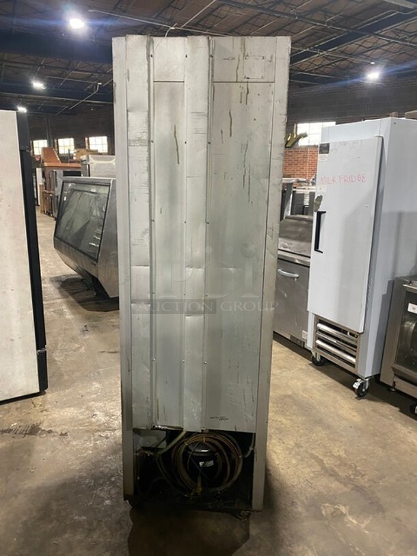 BEAUTIFUL! Beverage Air Commercial Single Door Reach In Refrigerator! With Poly Coated Racks! All Stainless Steel! Model KR241AS Serial 5026859! 115V 1Phase! WORKING WHEN REMOVED! - Image 2 of 9