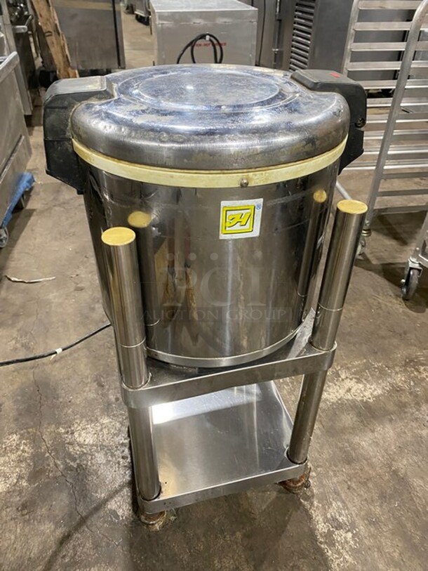 Counter Top! Electric Rice Cooker! Stainless steel! On Wheels! - Image 3 of 8