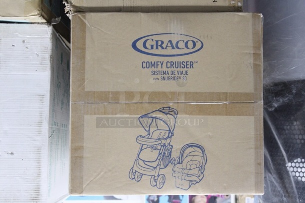 Graco Comfy Cruiser Click Connect Stroller with SnugRide ClickConnect 30 Infant Car Seat Travel System, 18.58 x 19.92 x 37.13