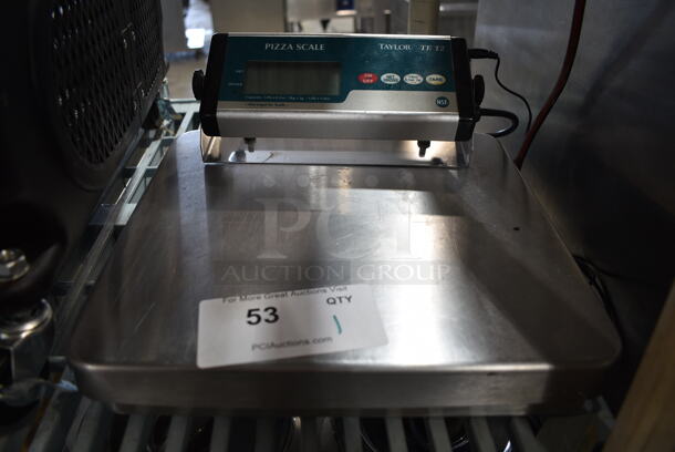Taylor TE12 Stainless Steel Pizza Scale.  - Image 1 of 4