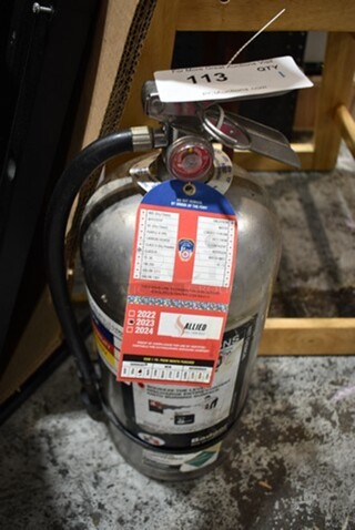 Badger WC-100 Wet Chemical Fire Extinguisher. Buyer Must Pick Up - We Will Not Ship This Item.