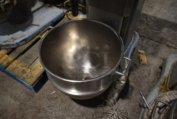 Hobart H-600-DT Metal Commercial Floor Style 60 Quart Planetary Dough Mixer w/ Stainless Steel Mixing Bowl and Whisk Attachment. 208 Volts, 3 Phase.  - Image 3 of 9