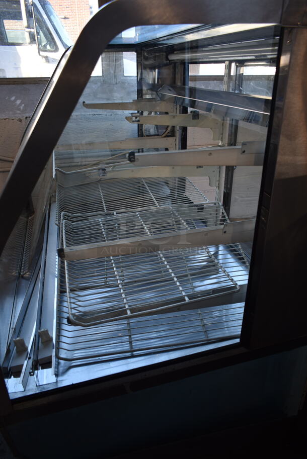 CustomCool CGB48DR Stainless Steel Commercial Floor Style Deli Display Case Merchandiser. Tested and Powers On But Does Not Get Cold - Image 4 of 8