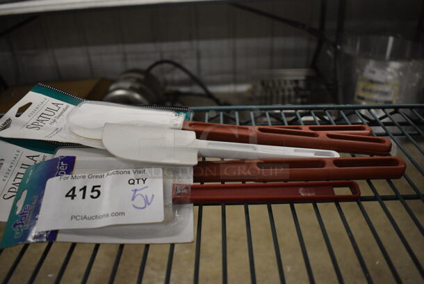 5 Various BRAND NEW! Poly Scraping Spatulas. Includes 14". 5 Times Your Bid! - Image 1 of 3