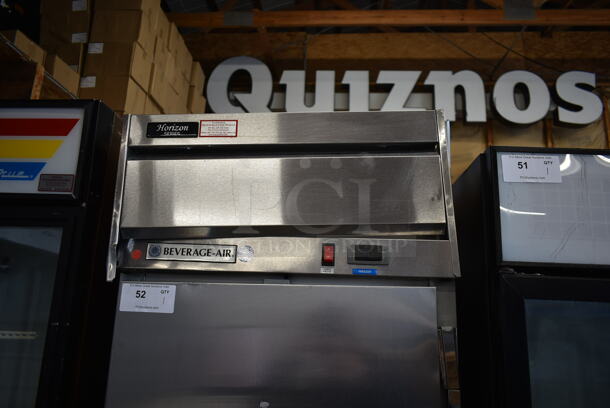 Beverage Air HF1-1S Stainless Steel Commercial Single Door Reach In Cooler on Commercial Casters. 115 Volts, 1 Phase. Tested and Powers On But Does Not Get Cold  - Image 2 of 7