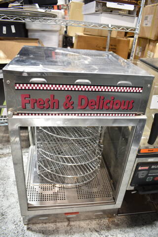 Stainless Steel Commercial Countertop Warming Holding Display Case Merchandiser. Tested and Working!