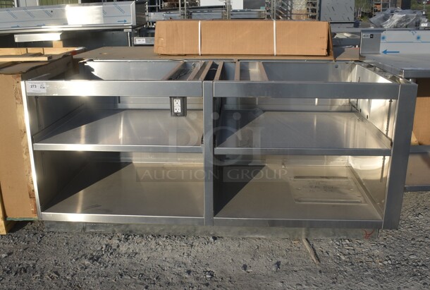 BRAND NEW! Stainless Steel Counter Frame w/ 2 Under Shelves. - Image 1 of 6