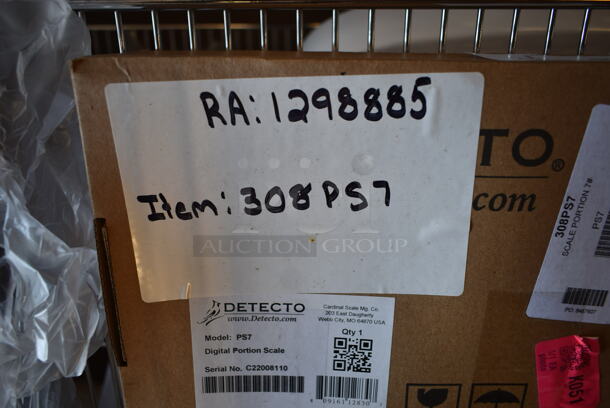 BRAND NEW SCRATCH AND DENT! Cardinal Detecto 308PD7 PS-7 7 lb. Electronic Portion Scale. Tested and Working! - Image 3 of 6