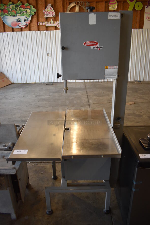 2012 Fleetwood Skyfood Metal Commercial Floor Style Meat Saw. Does Not Have Blade. 220 Volts. 36x35x76
