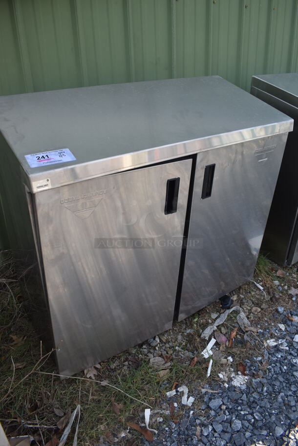 BRAND NEW SCRATCH AND DENT! Advance Tabco Stainless Steel Commercial 2 Door Cabinet. 36x16x32 - Image 4 of 5