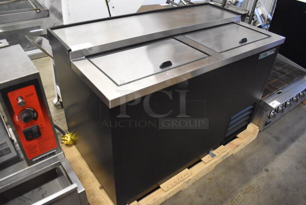 BRAND NEW! 2019 True T-50-GC-HC Stainless Steel Commercial Bottled Back Bar Cooler w/ 2 Sliding Lids. 115 Volts, 1 Phase. 49.5x27x34. Tested and Working! - Image 3 of 8