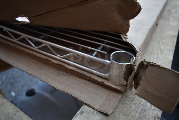 BRAND NEW IN BOX! Metro 1460NS Super Erecta Stainless Steel Wire Shelf - 14" x 60" - Image 5 of 5