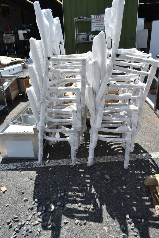 16 BRAND NEW SCRATCH AND DENT! Metal Dining Height Chair. 16 Times Your Bid! - Image 3 of 7