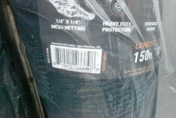 BRAND NEW! Black Netting. - Image 4 of 4