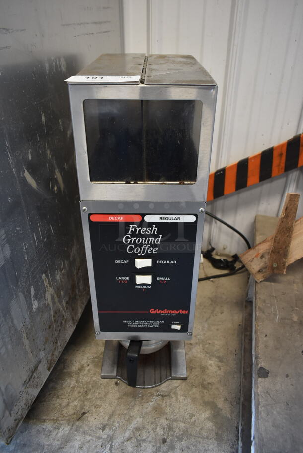 Grindmaster 250 Stainless Steel Commercial Countertop Coffee Bean Grinder. 120 Volts, 1 Phase. Tested and Working! - Image 1 of 8