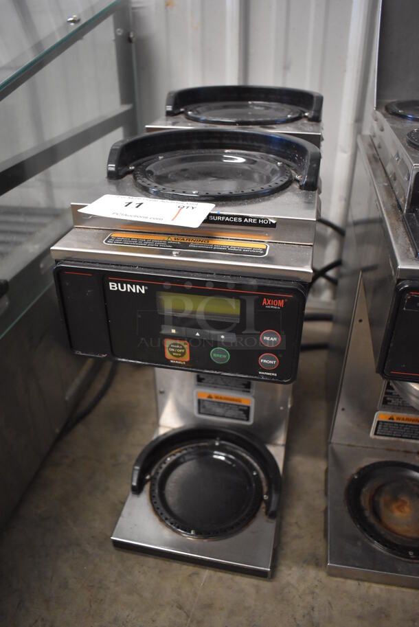 2014 Bunn AXIOM-3 Stainless Steel Commercial Countertop 3 Burner Coffee Machine. 120/208-240 Volts, 1 Phase. 8x18x20 - Image 2 of 4