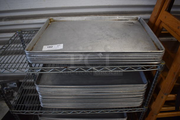 50 Metal Full Size Baking Pans. 26x18x1. 50 Times Your Bid!