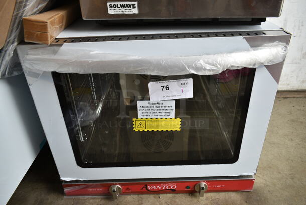 BRAND NEW SCRATCH AND DENT! Avantco 177CO28M Stainless Steel Commercial Half Size Countertop Convection Oven, 2.3 cu. ft. 208/240 Volts, 1 Phase. - Image 2 of 6