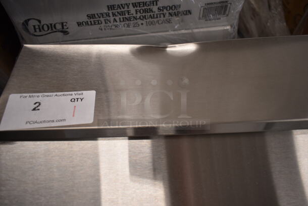 BRAND NEW SCRATCH AND DENT! 2023 Avantco 178SSPT71HC Stainless Steel Commercial Sandwich Salad Prep Table Bain Marie Mega Top on Commercial Casters. 115 Volts, 1 Phase. Tested and Working! - Image 6 of 11