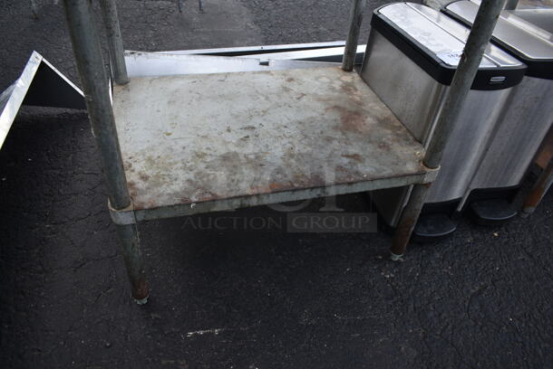 Stainless Steel Commercial Table w/ Back Splash and Under Shelf. - Image 3 of 4