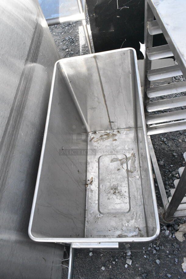 Stainless Steel Ingredient Bin on Commercial Casters.  - Image 3 of 7