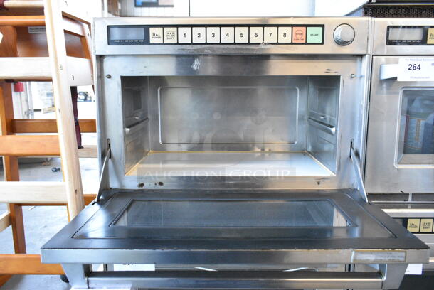 Panasonic NE-3280 Stainless Steel Commercial Countertop Electric Powered Microwave Oven. 208/250 Volts.  - Image 2 of 3
