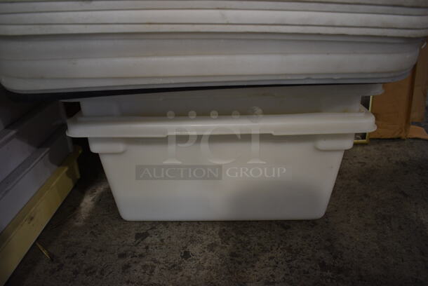ALL ONE MONEY! Lot of 2 Poly Bins and 11 Bus Bin Lids - Image 3 of 5