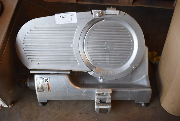 Hobart 2612 Stainless Steel Commercial Countertop Meat Slicer. Missing Arm and Carriage. 120 Volts, 1 Phase. 22x27x16. Tested and Working!