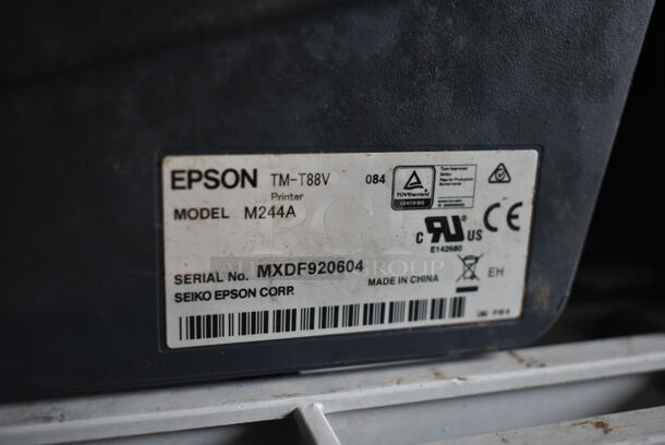 ALL ONE MONEY! Two Tier Lot of Various Items Including Epson Receipt Printers, Par POS Monitor, Computer Tower and Cash Drawer - Image 9 of 12