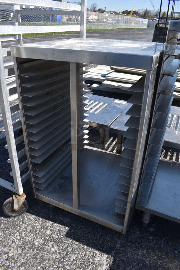 Metal Commercial Pan Transport Rack on Commercial Casters. 20x22x32.5 - Image 2 of 4