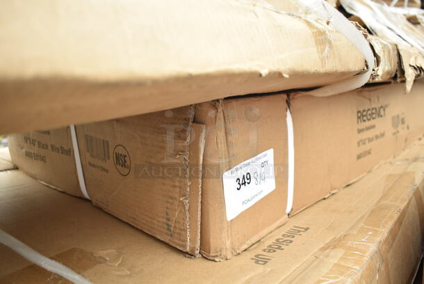 BRAND NEW SCRATCH AND DENT! Regency 460EB1842 18" x 42" NSF Black Epoxy Wire Shelf. May Be Missing Pieces.  - Image 2 of 3