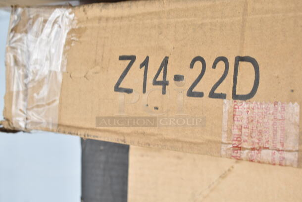 4 BRAND NEW SCRATCH AND DENT! Art Marble Furniture Z14-22D 21 1/2" Round Black Cast Iron Standard Height Table Base Columns. Does Not Have Bottoms. 4 Times Your Bid! - Image 4 of 4