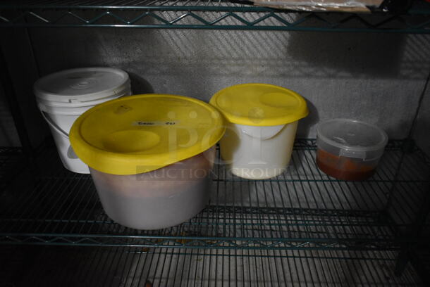 ALL ONE MONEY! Lot of Green Wire Shelving Units. Does Not Include Contents. BUYER MUST REMOVE: BUYER MUST DISMANTLE. PCI CANNOT DISMANTLE FOR SHIPPING. PLEASE CONSIDER FREIGHT CHARGES. (kitchen) - Image 6 of 9