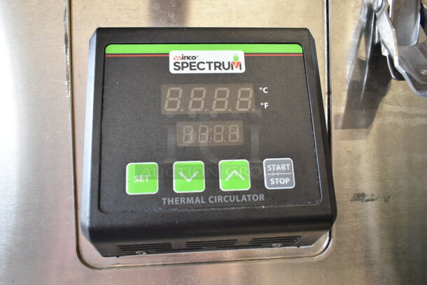 Winco Spectrum Stainless Steel Commercial Countertop Sous Vide Cooker. Tested and Working! - Image 3 of 3
