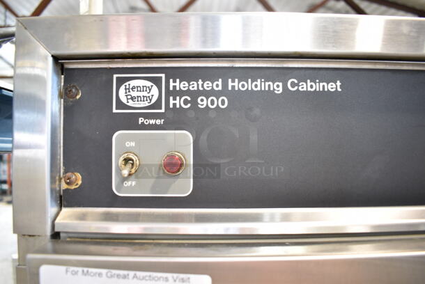 Henny Penny HC 900 Stainless Steel Commercial 2 Half Size Door Pass Through Heated Holding Cabinet on Commercial Casters. 220 Volts. - Image 6 of 6