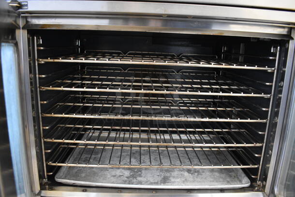 2 Southbend Marathoner Gold Stainless Steel Commercial Full Size Gas Powered Convection Oven w/ View Through Doors, Metal Oven Racks on Commercial Casters. 38x30x64. 2 Times Your Bid! - Image 5 of 7