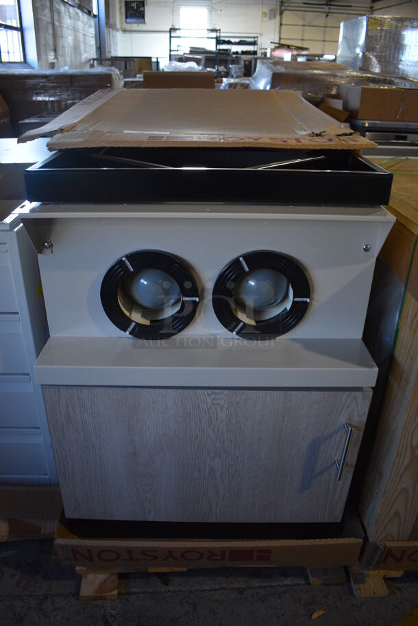BRAND NEW! Royston 62091120-296 Metal Soda Station w/ 2 Cup Dispensers and 2 Doors. 24x36x32 - Image 1 of 7