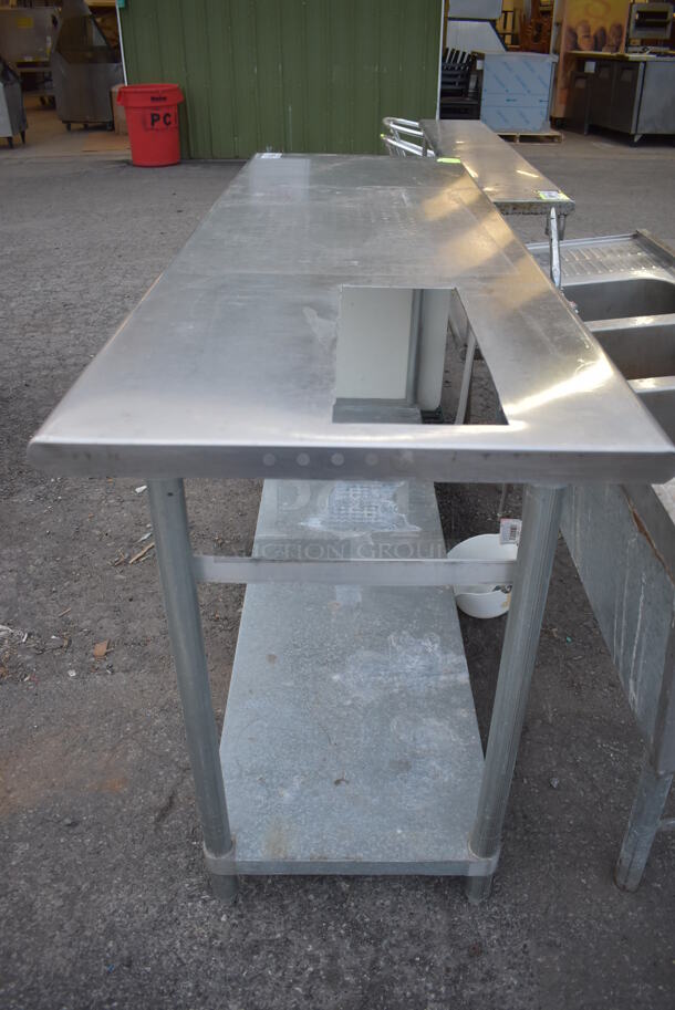 Stainless Steel Table w/ Metal Under Shelf. 72x24x36 - Image 4 of 4