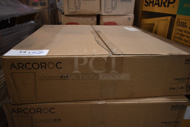 4 Boxes of 36 BRAND NEW IN BOX! Arcoroc 12 oz Triborough Hiball Glasses. 4 Times Your Bid! - Image 4 of 5