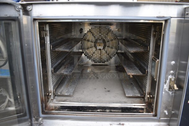 2013 Belshaw Adamatic Mono Model FG189T-UZ82 Stainless Steel Commercial Electric Powered Convection Oven w/ View Through Door. 208/220 Volts, 3 Phase. 33x46x21.  - Image 2 of 6